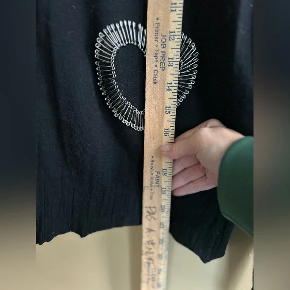 Sonia Rykiel safety pin heart sweater - Picture 8 of 10